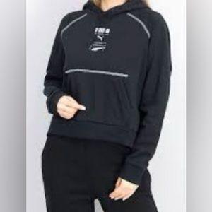 Puma Black Cropped Sweatshirt